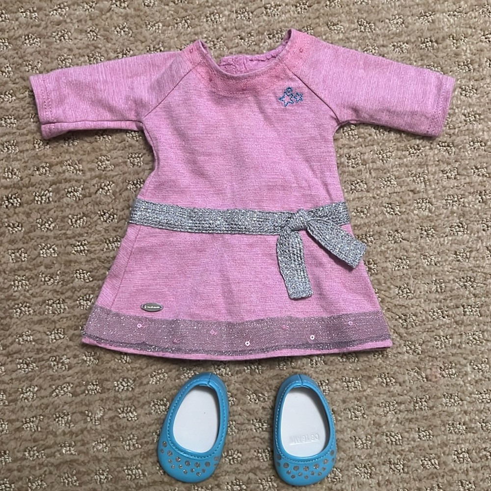American Girl Truly Me Lilac & Silver Dress